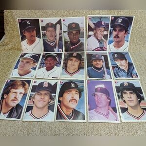 1984 Detroit Tigers Farmer Jack Photo Set of 15- 9" x 6" World Series Champs